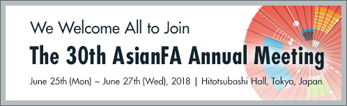 We Welcome All to Join The 30th AsianFA Annual Meeting
